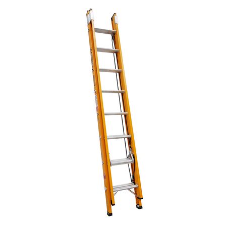 Fibreglass Extension Ladder 3.7-6.5m | 130kg Load Capacity | D-Shaped Rungs & Rope-Pull Mechanism | Industrial by Gorilla Hartman