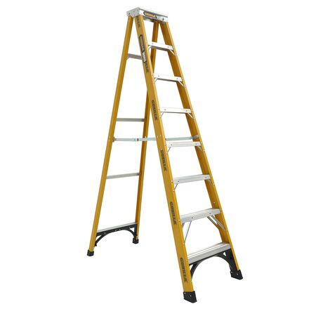 Single Sided A-Frame Ladder 2.4m | 180kg Load Capacity | Heavy Duty Fibreglass | Stable Design by Gorilla Hartman