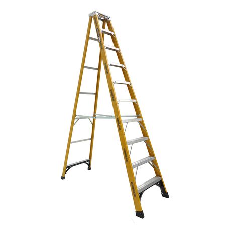 Single Sided A-Frame Ladder 3.0m | Fibreglass | 180kg Capacity | Heavy Duty Design by Gorilla Hartman