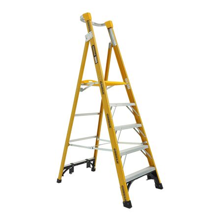 Fibreglass Platform Ladder 1.5m | 180kg Load Capacity | Heavy Duty & Non-Conductive | by Gorilla Hartman