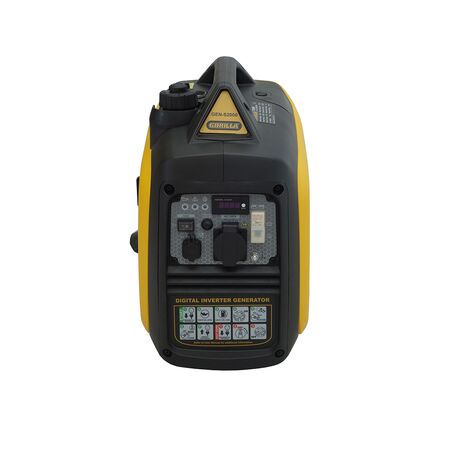 2000W Inverter Generator | 1x 240V AC Outlet | 2x USB Ports | Recoil Start by Gorilla Hartman