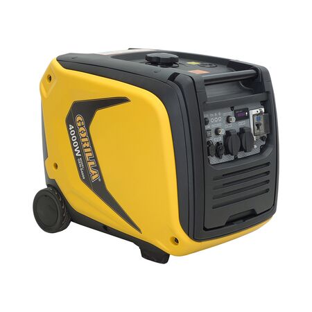 Inverter Generator 4000W | 3.5kW Rated Power | 2x 240V Outlets | EV Charging Capable | Portable by Gorilla Hartman