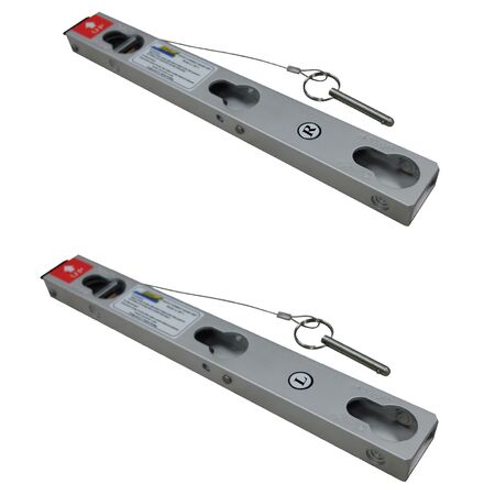 Ladder Leveller Base Unit | Aluminium Construction | Height Adjustment Up to 28cm | 2x Base Bracket Units by Gorilla Hartman