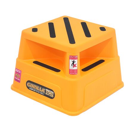 Industrial Safety Step Stool | 175kg Load Capacity | 0.37m Height | Sturdy Base by Gorilla Hartman