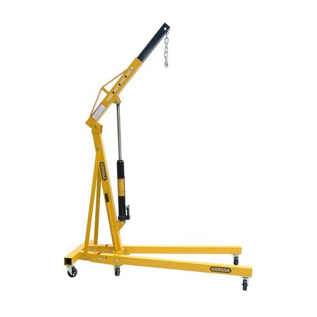 Folding Workshop Crane 1 Tonne Max Load | Multiple Lift Capacities | Foldable Design | Heavy-Duty by Gorilla Hartman