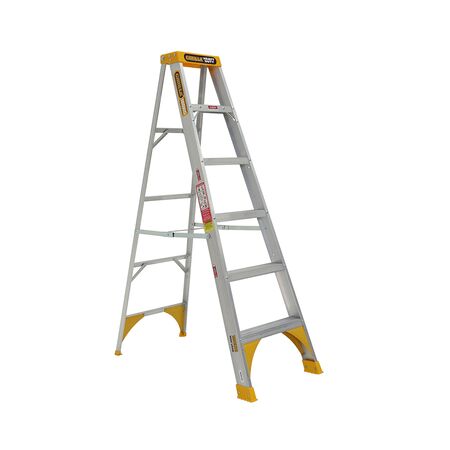 Single Sided A-Frame Ladder 1.8m | Heavy Duty Aluminium | 180kg Load Capacity | Lightweight Design by Gorilla Hartman