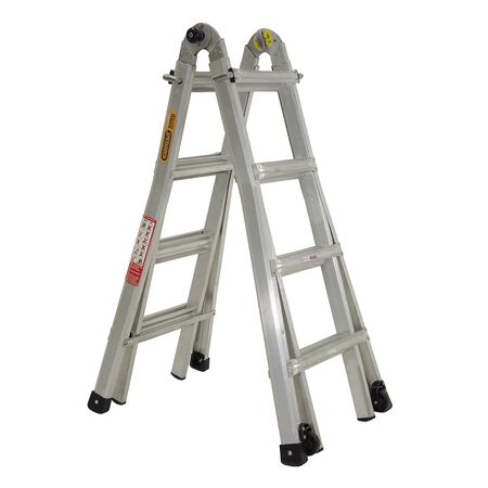 Multi-Purpose Aluminium Ladder | 120kg Load Capacity | A-Frame & Extension Configurations | Gorilla Mighty® 15 by Gorilla Hartman