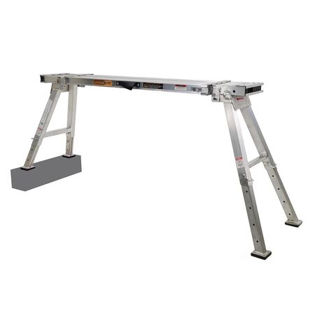 Heavy Duty Extendible Work Platform | Adjustable Height 0.5-0.9m | Load Tested | Positive Locking by Gorilla Hartman