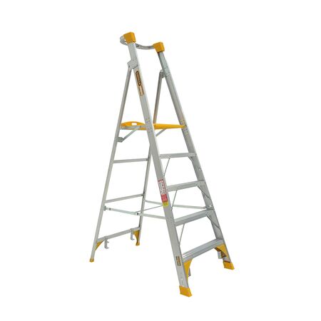 Aluminium Platform Ladder 1.5m | 180kg Load Capacity | Heavy Duty Design & Handrail Safety | by Gorilla Hartman