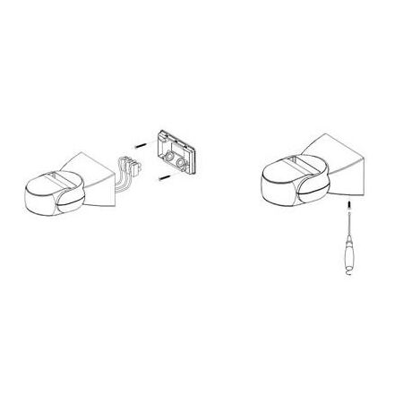 Wall Mount Microwave Sensor Motion Activated Switch