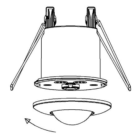 Recessed Ceiling Mount PIR Sensor Motion Activated Switch