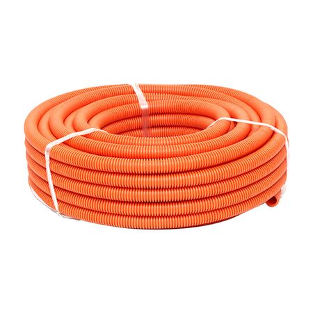 20mm Orange Heavy Duty Corrugated Conduit (50m)