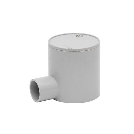 25mm Grey 1-way Deep Junction Box