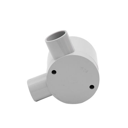 20mm Grey 2-way Angled Deep Junction Box