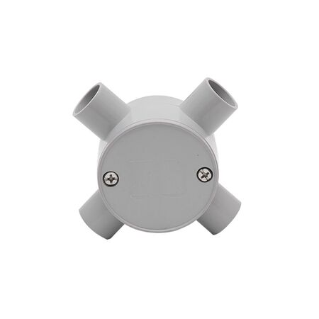 25mm Grey 4-way Junction Box
