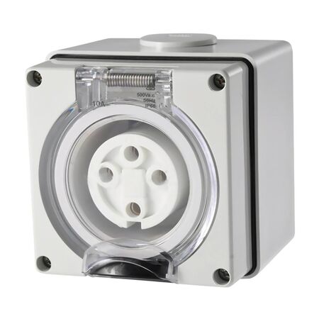 4 Pin Round Industrial Socket 50A