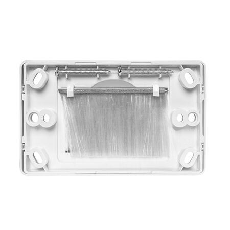 Brush Wall Plate | White