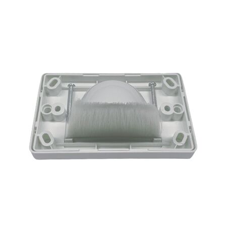 Reverse bullnose wall plate | White