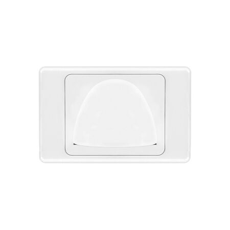 Reverse bullnose wall plate | White