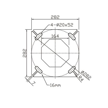 4.0m Octagonal Hinged Light Pole