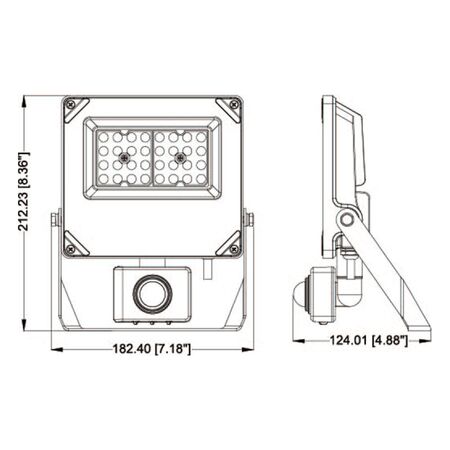 Commercial 20W 5000K LED Sensor Flood Light