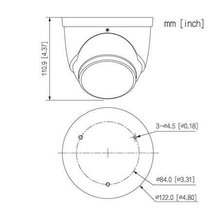 Professional AI Series 6.0MP Fixed Deterrence Turret