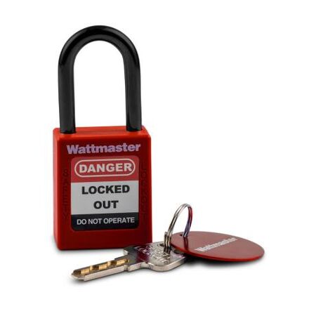 Lock Out Padlock Only Nylon Red Body