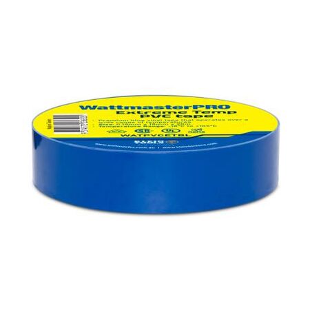 Insulation Tape PVC Extreme Temperature -18 to +105°C Width 18mm x Length 20m x Thickness 0.18mm Blue