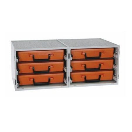 RolaCase Dual Cabinet Kit Assembled With Carry Cases