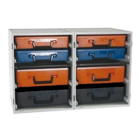 RolaCase Dual Enclosed Cabinet Kit 8x Drawers Plus 8x Carry Cases