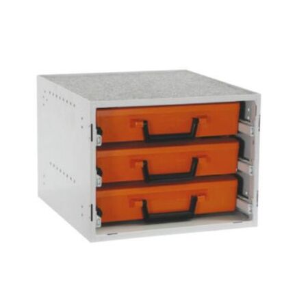 RolaCase Enclosed Frame 3x Drawer Comes With Cases Assembled