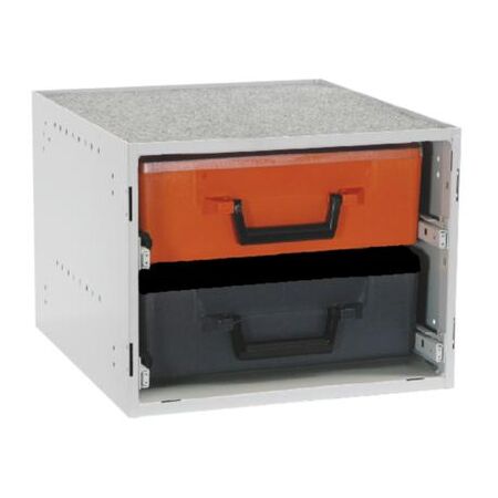 RolaCase Enclosed Cabinet 2x Drawer Comes With Cases Assembled