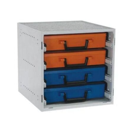 RolaCase Enclosed Cabinet 4x Drawers With 4x Cases Assembled