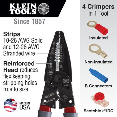 Klein-Kurve™ Wire Stripper / Crimper / Cutter Multi-Tool