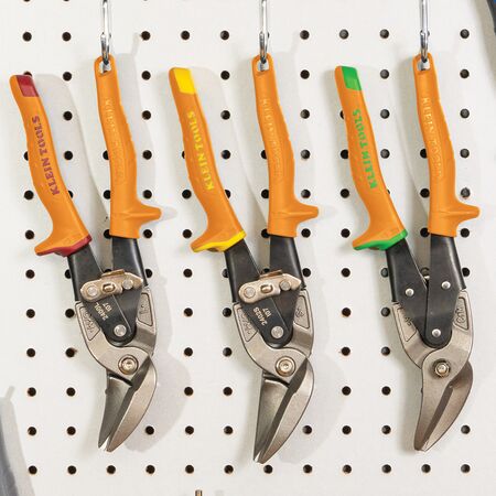 Offset Left-Cutting Aviation Snips