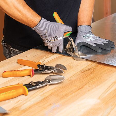 Offset Straight-Cutting Aviation Snips