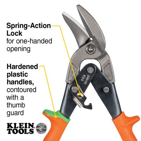 Offset Right-Cutting Aviation Snips