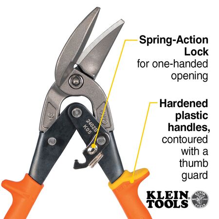 Offset Straight-Cutting Aviation Snips