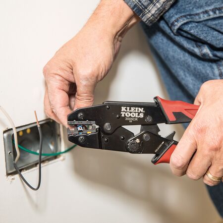 Ratcheting Crimper, 10-22 AWG - Insulated Terminals