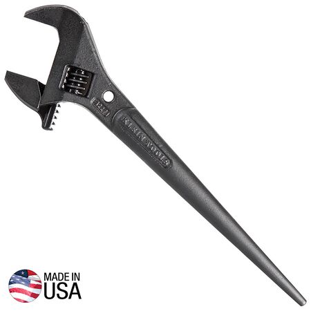 Adjustable Spud Wrench, 27.8 cm, 3.9 cm, Tether Hole