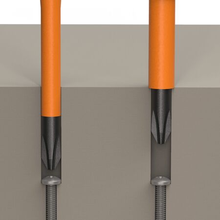 Screwdriver Blades, Insulated Single-End, 2-Pack