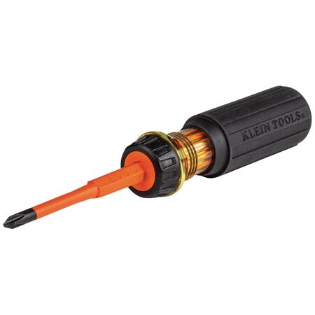 Flip-Blade Insulated Screwdriver, 2-in-1, Ph. Bit No. 2, Sl. Bit 0.6 cm