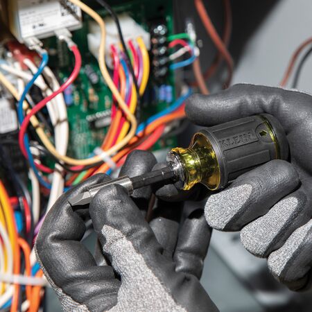 8-in-1 Multi-Bit Adjustable Length Stubby Screwdriver