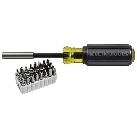 Magnetic Screwdriver with 32 Tamperproof Bits