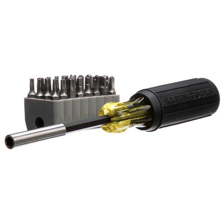 Magnetic Screwdriver with 32 Tamperproof Bits
