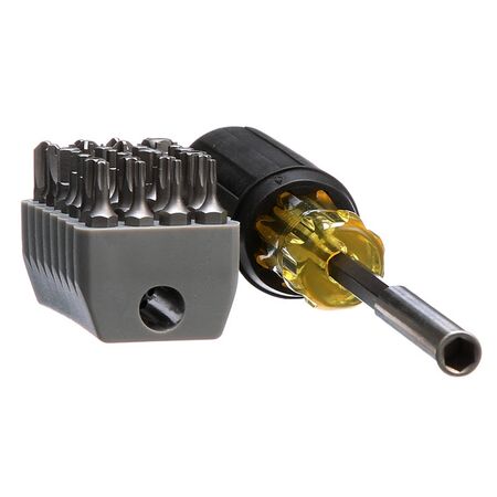 Magnetic Screwdriver with 32 Tamperproof Bits