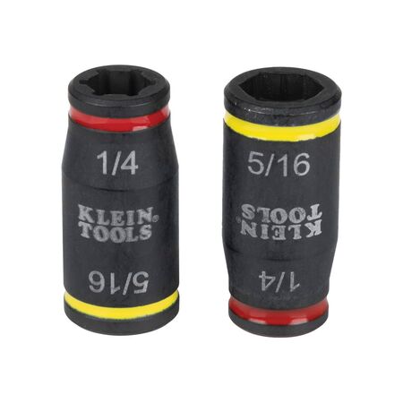 3-in-1 Impact Flip Socket Set, 1/4'', 5/16'', 2-Piece