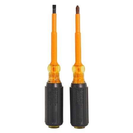 Screwdriver Set, 1000V Insulated Slotted and Phillips, 2-Piece