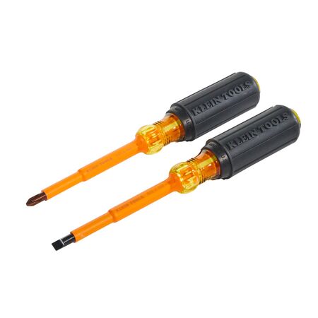 Screwdriver Set, 1000V Insulated Slotted and Phillips, 2-Piece