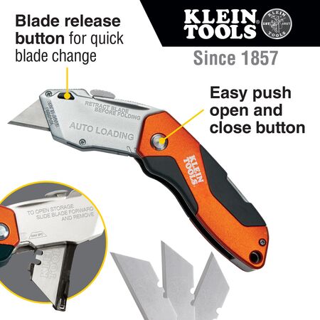 Auto-Loading Folding Utility Knife